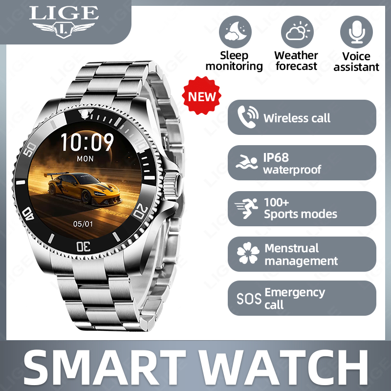 Luxury Watch In The World - Reloj inteligente LIGE Business para hombre,