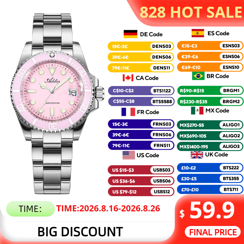 Luxury Watch Lady - Relojes ADDIES de 36mm y 50m