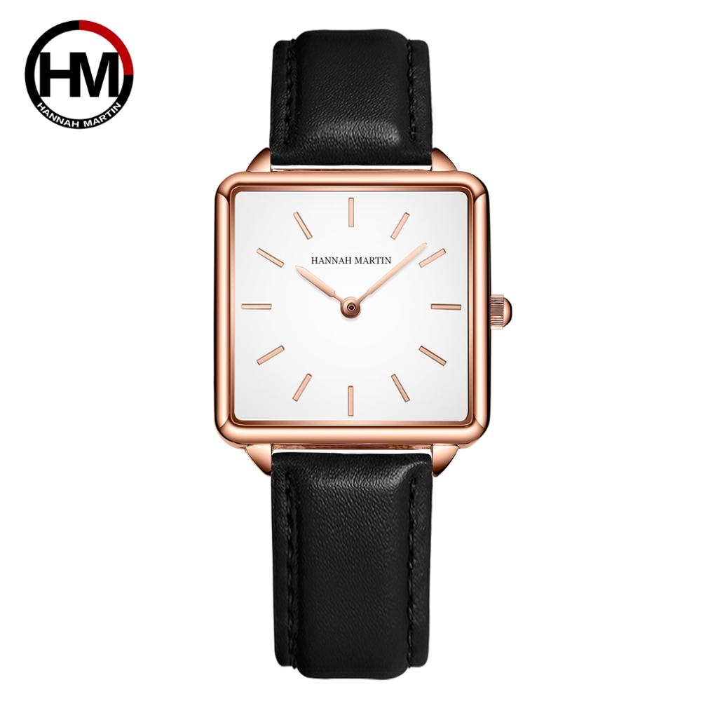 Quiet Luxury Watch - Correa de cuero genuino para mujer,