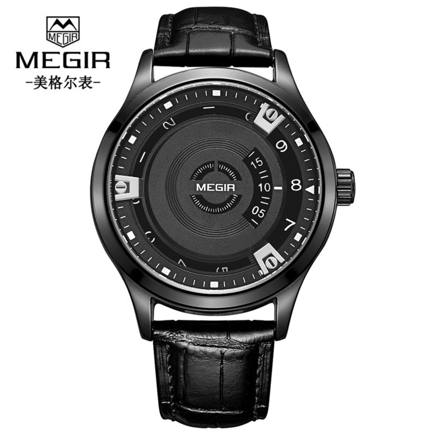 Luxury Watch Leather - Relojes MEGIR para Hombre, Reloj deportivo
