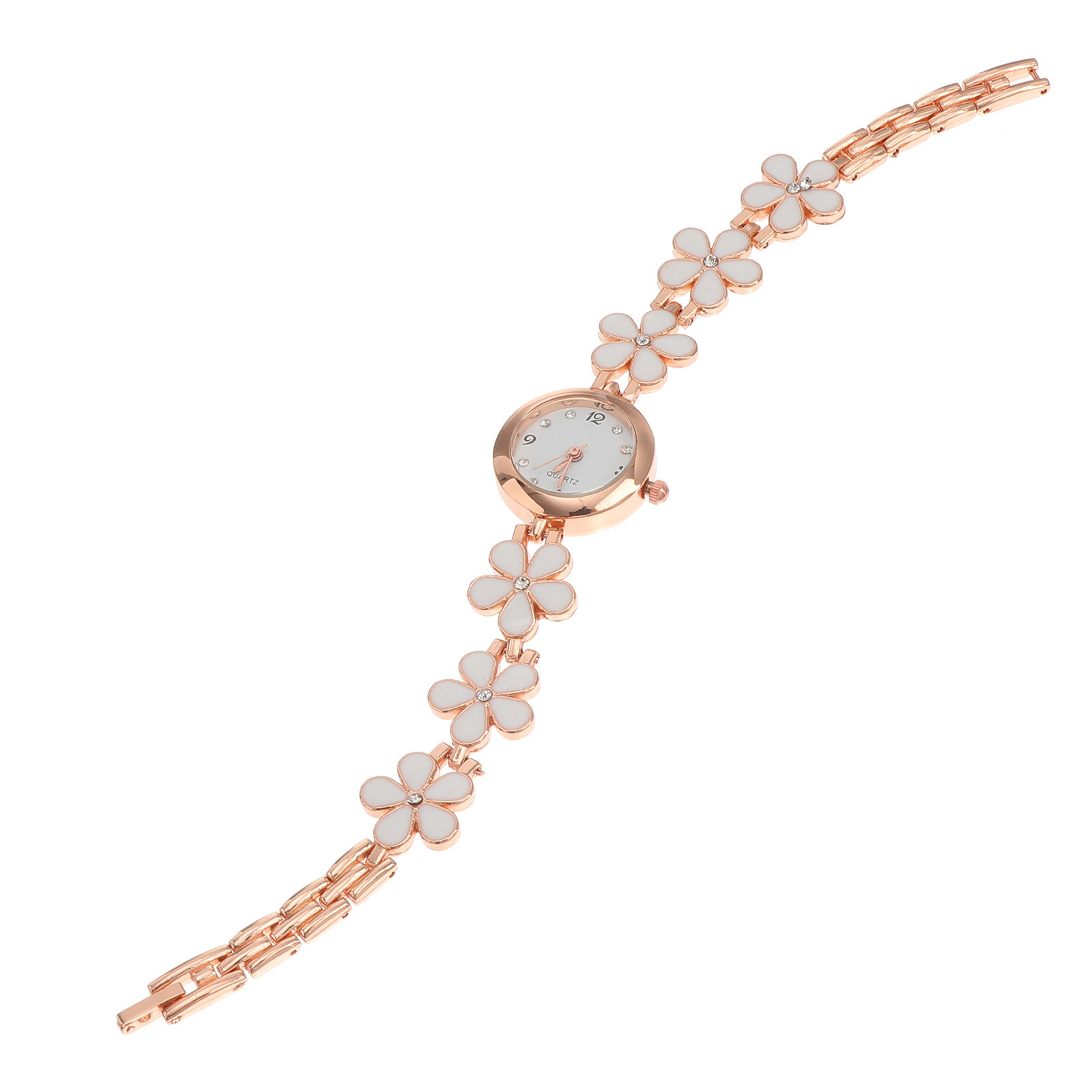 Luxury Watch & Jewellery - Reloj Exquisito con Brazalete Blanco, Resistente