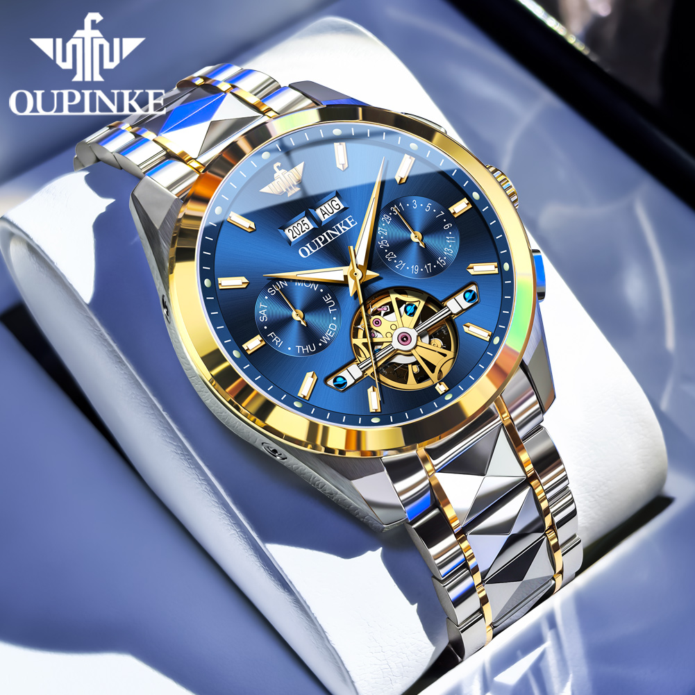 Luxury Watch Leather - OUPINKE, relojes para hombre, correa de