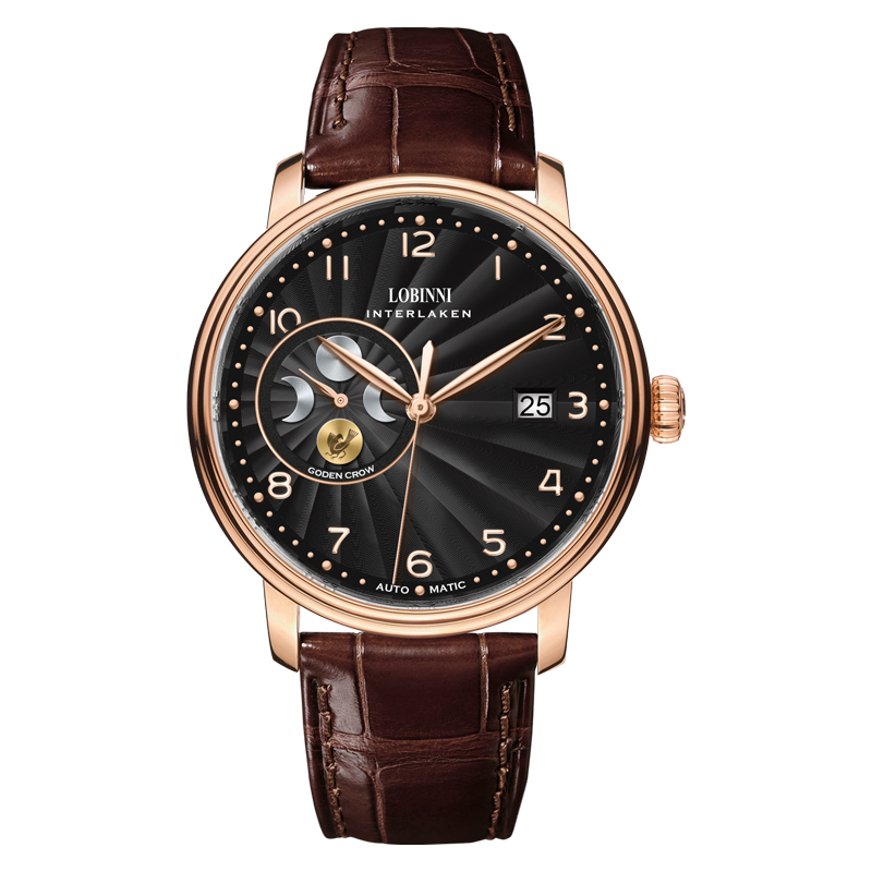 Luxury Watch German - Reloj mecánico automático LOBINNI para hombre