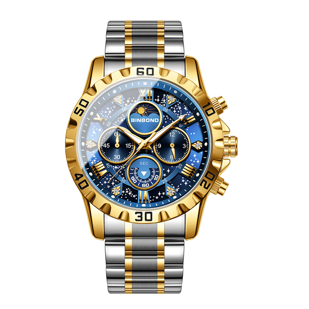 Reloj ligero de lujo para homb - Moonphase Complication Watch reseña y precio