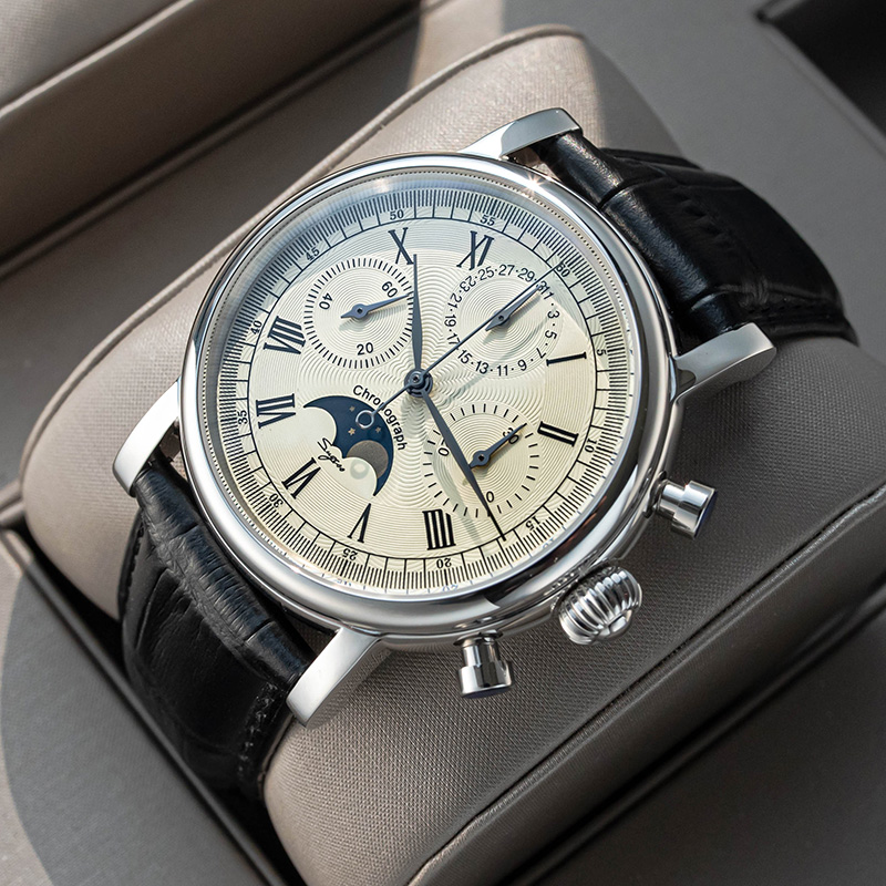 Sugess-reloj mecánico Original - Moonphase Complication Watch reseña y precio
