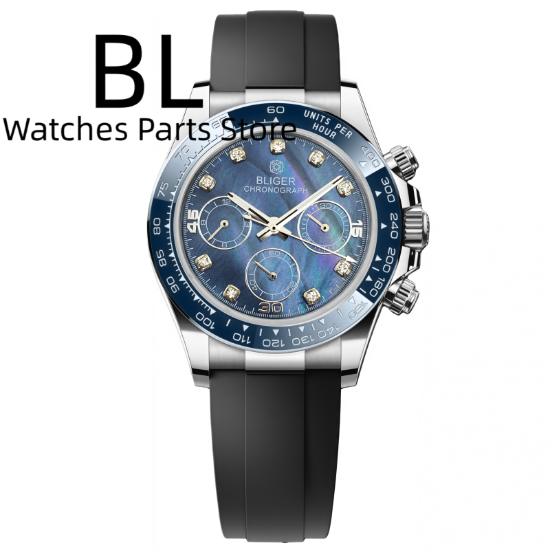 BLIGER 39mm reloj de lujo VK63 - Luxury Watch German reseña y precio