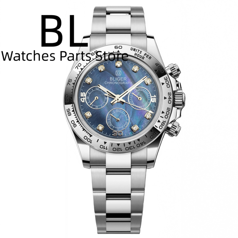 BLIGER 39mm reloj de lujo VK63 - Luxury Watch German reseña y precio