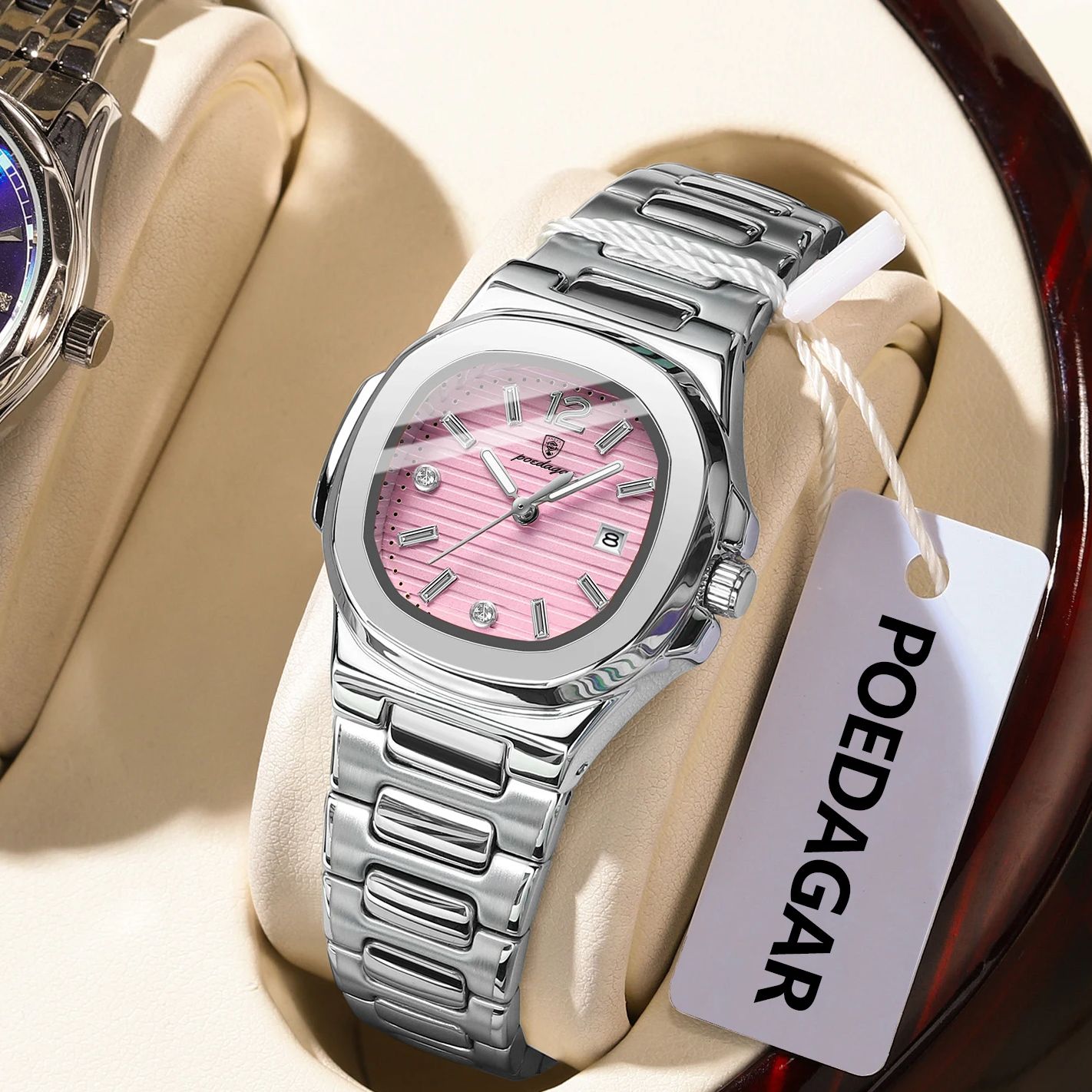 Reloj de pulsera POEDAGAR cuad - Luxury Watch Lady reseña y precio