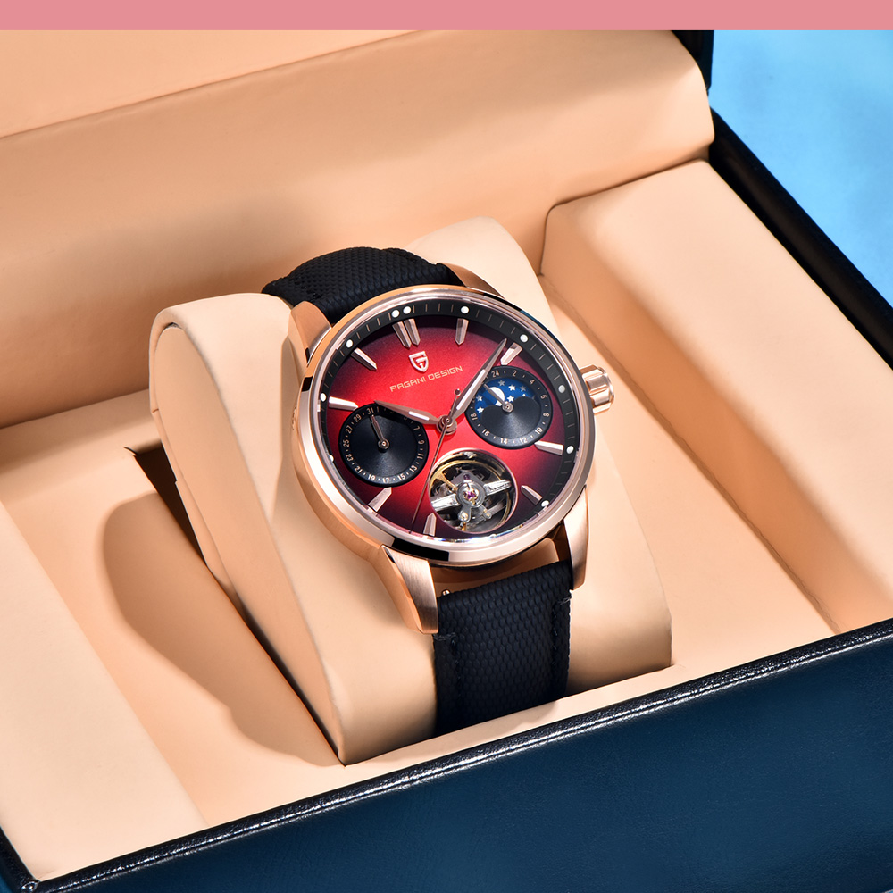 Relojes PAGANI DESIGN 2025, Re - Luxury Watch Leather reseña y precio