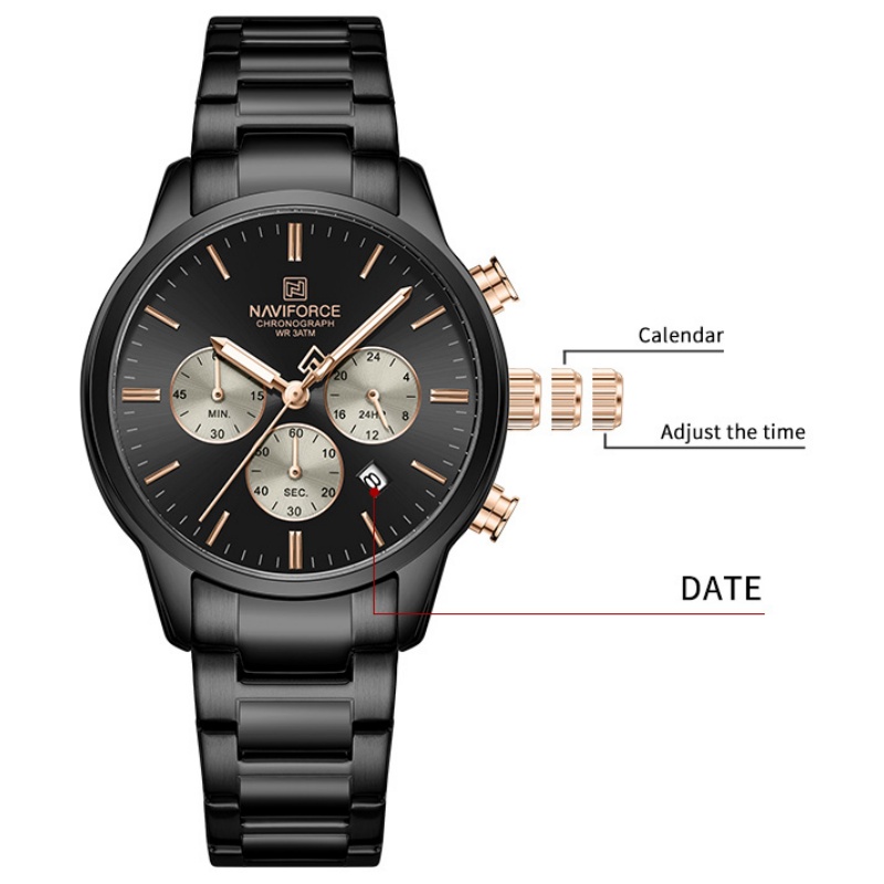 Reloj Cronógrafo de Cuarzo NAV - Luxury Watch Men reseña y precio