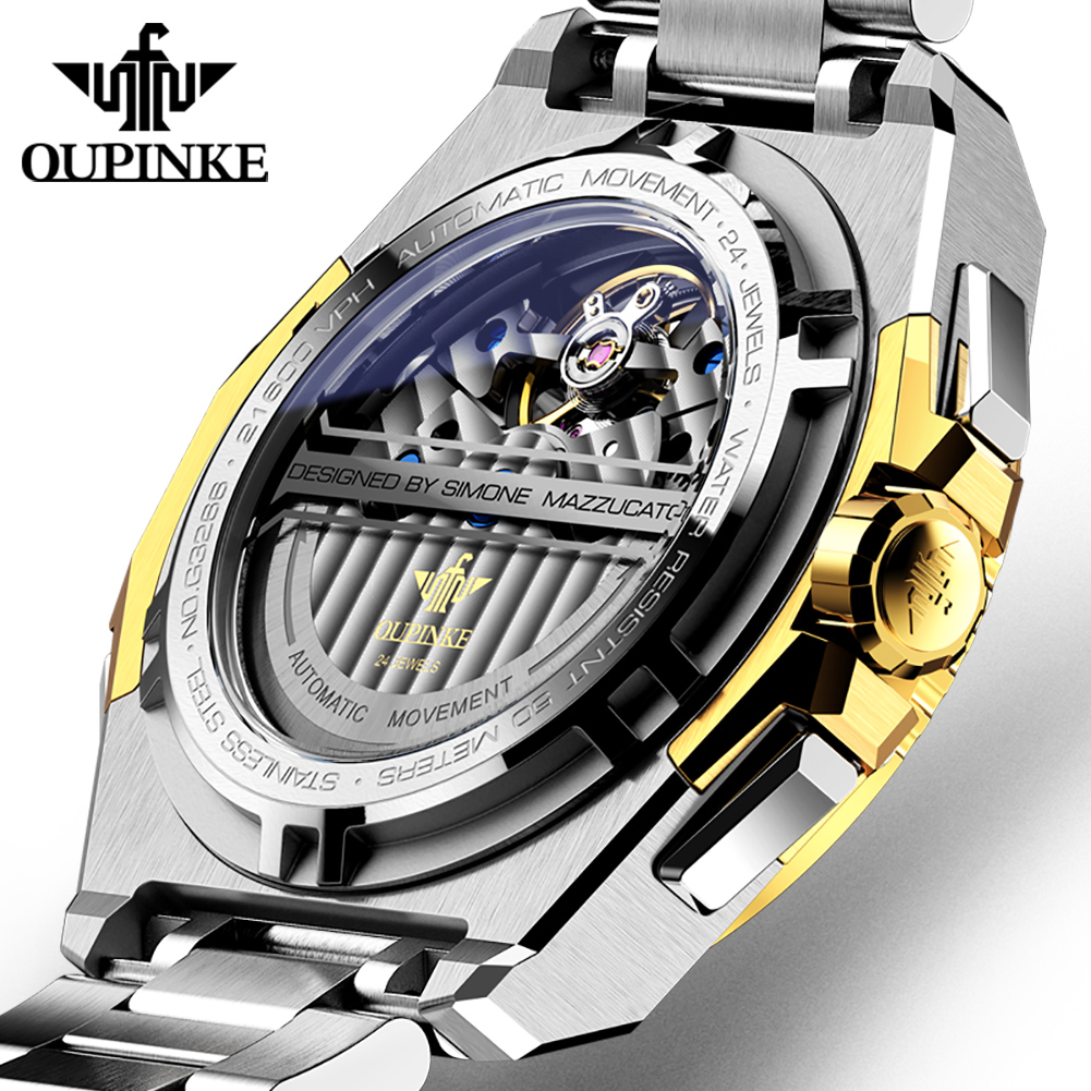 OUPINKE, relojes para hombre,  - Luxury Watch Leather reseña y precio