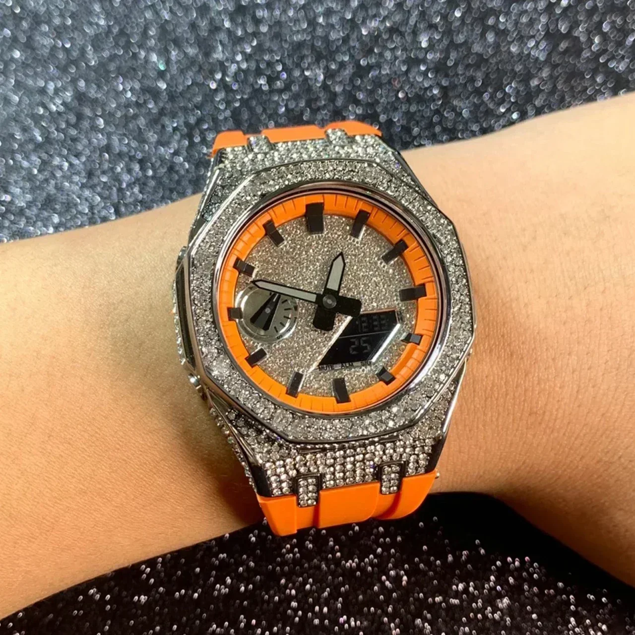 Esfera de reloj de lujo con di - Luxury Watch Repair reseña y precio