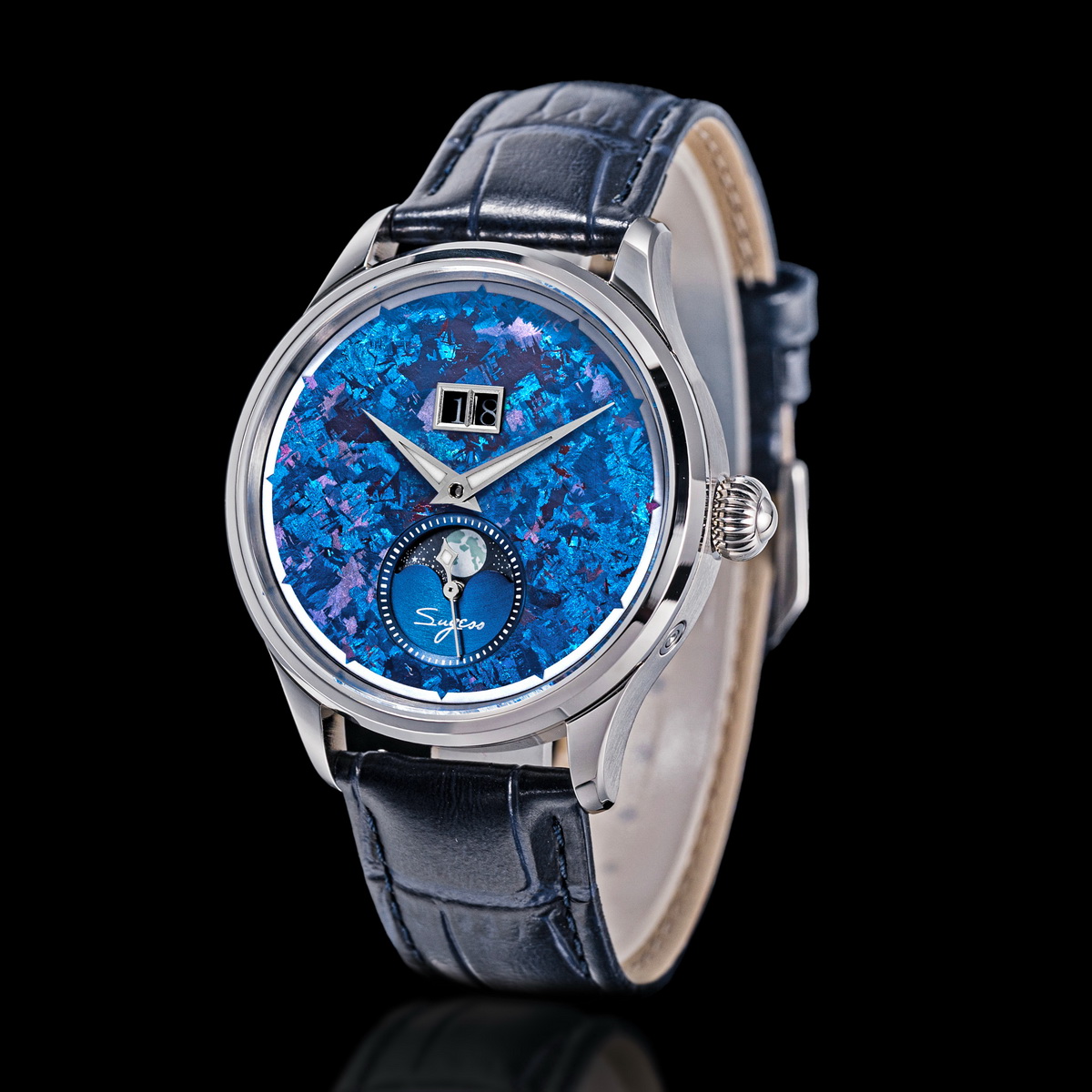 Reloj Sugess para hombre con f - Moonphase Complication Watch reseña y precio