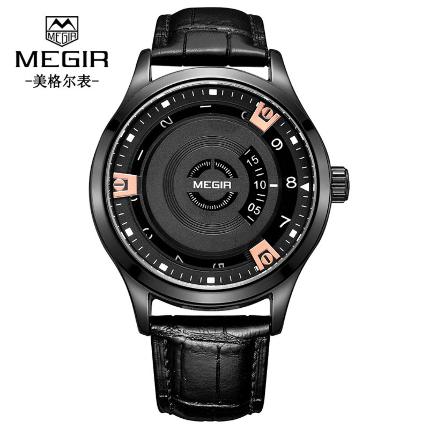 Relojes MEGIR para Hombre, Rel - Luxury Watch Leather reseña y precio