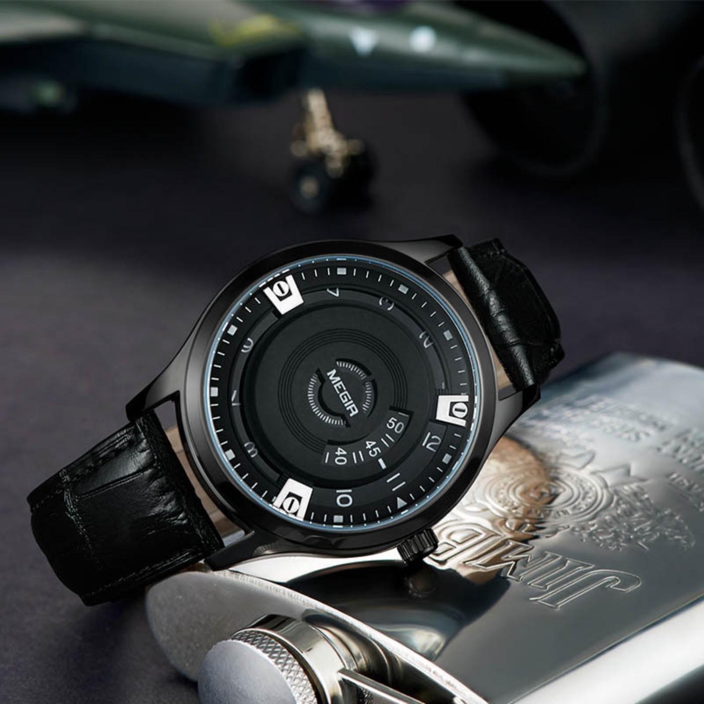 Relojes MEGIR para Hombre, Rel - Luxury Watch Leather reseña y precio