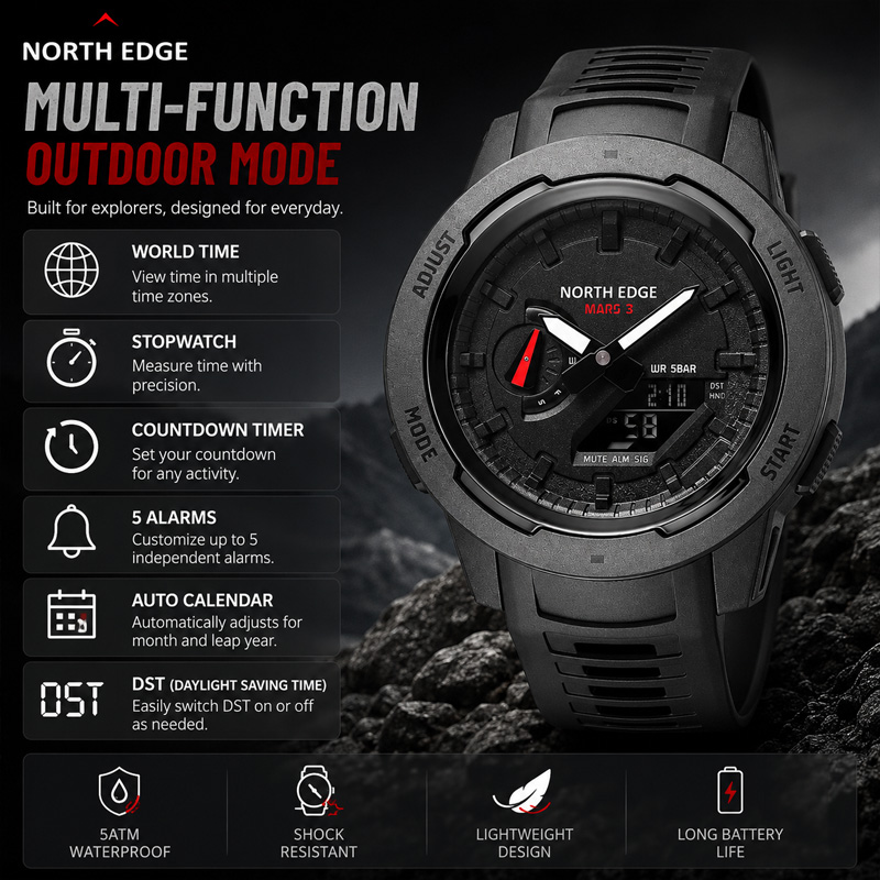 Reloj Digital para Hombre NORT - Luxury Watch In The World reseña y precio