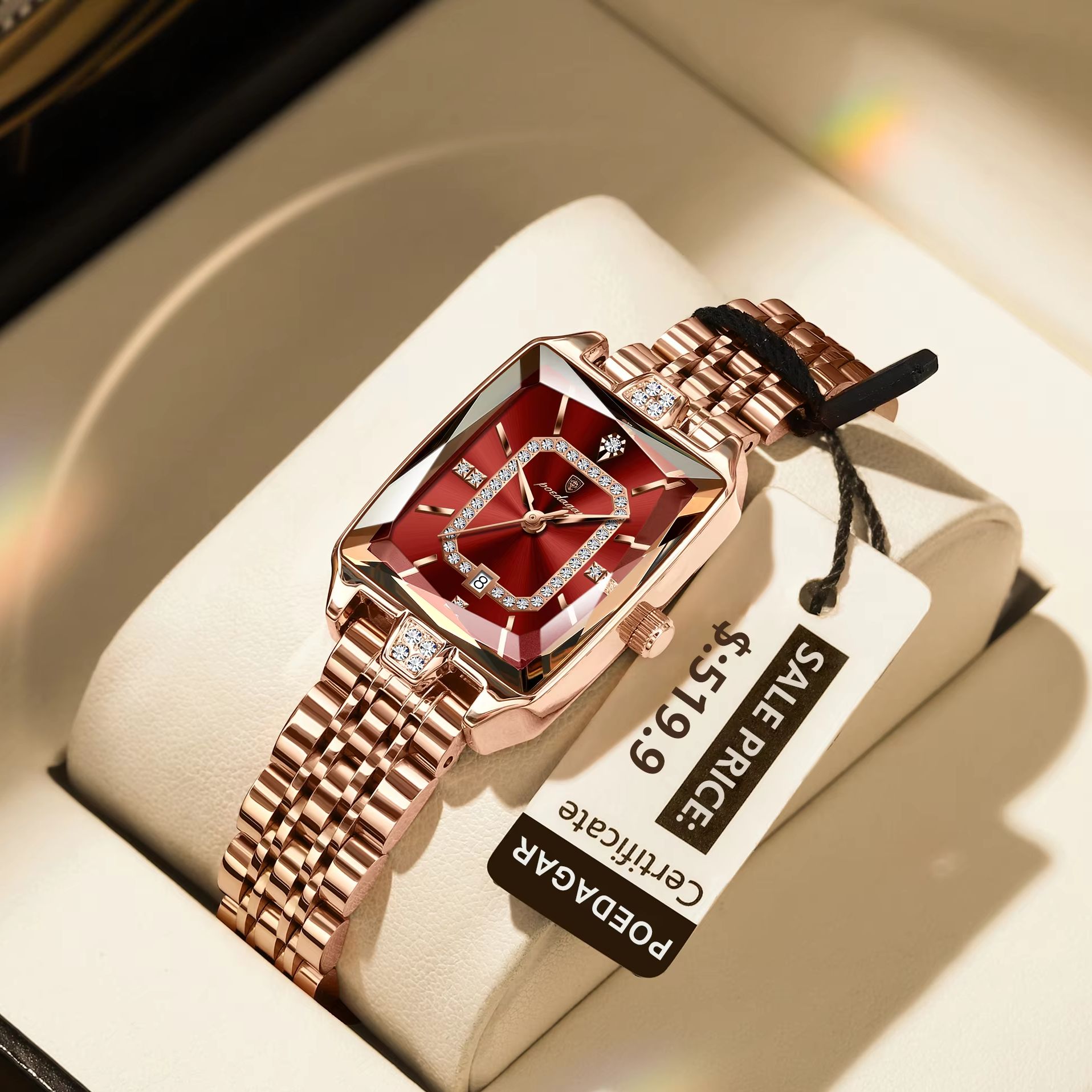 Reloj de pulsera POEDAGAR eleg - Luxury Watch Lady reseña y precio