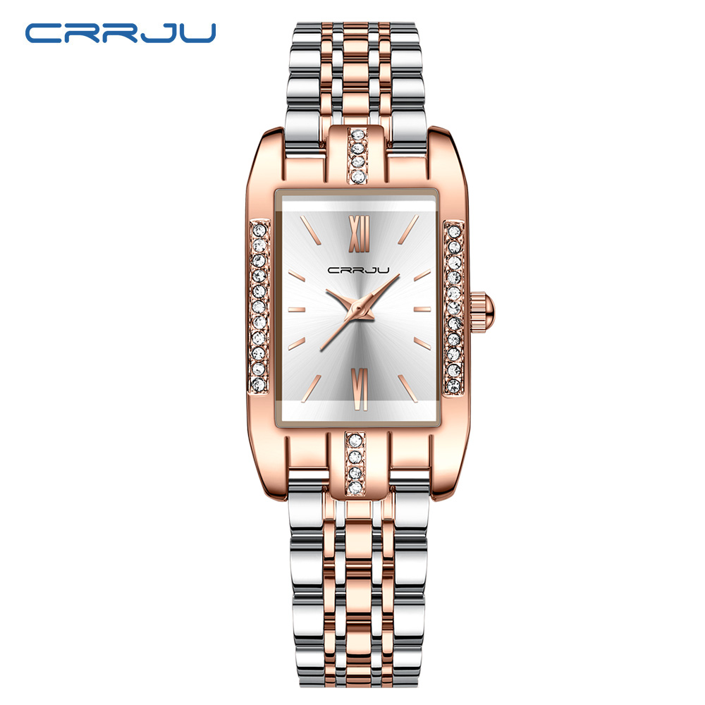 Reloj cuadrado de lujo CRRJU p - Luxury Watch Square reseña y precio