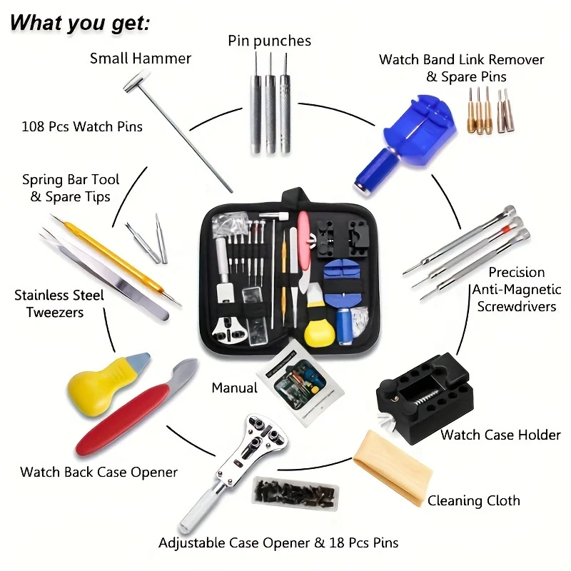 147 unids/set Kit de herramien - Luxury Watch Repair reseña y precio
