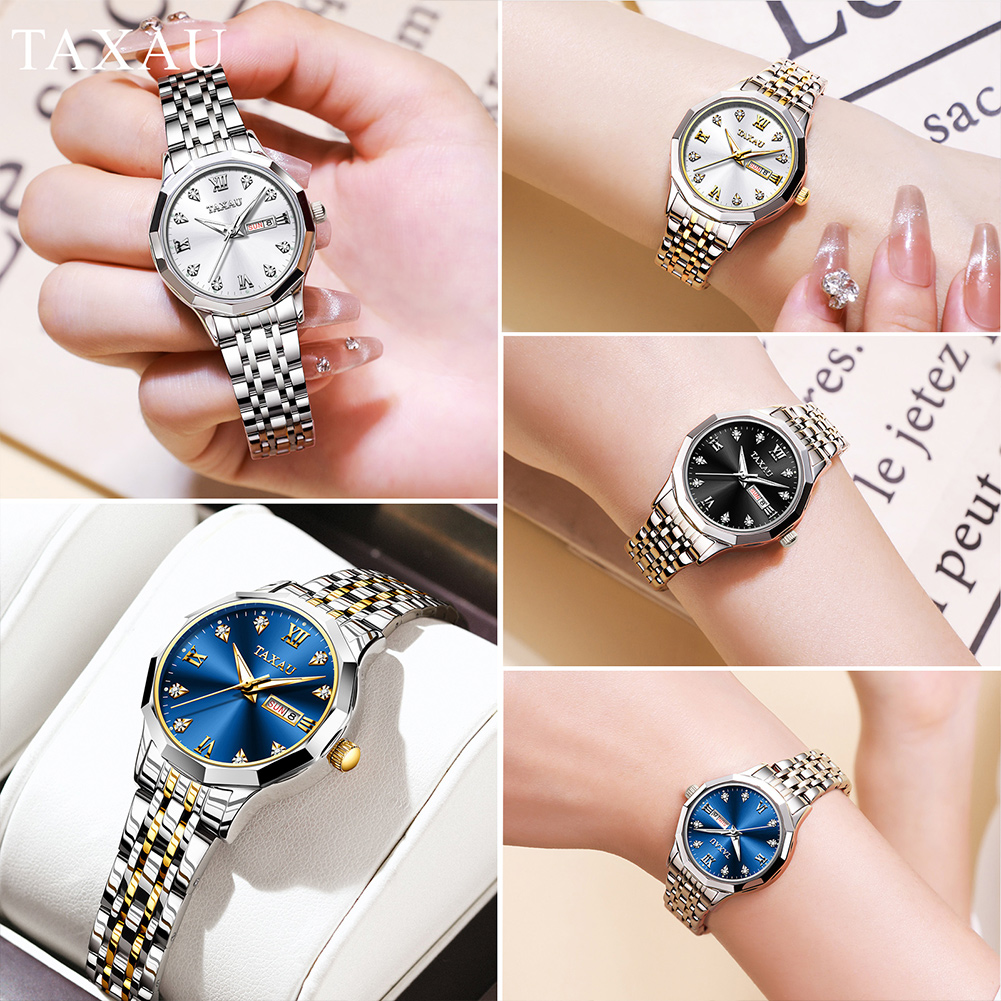 OLEVS, reloj dorado a la moda  - Luxury Watch Lady reseña y precio