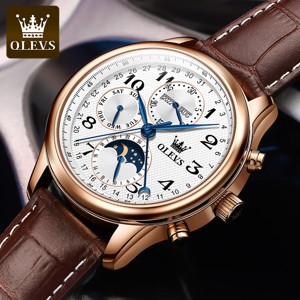 Reloj Mecánico de Lujo Origina - Moonphase Complication Watch reseña y precio