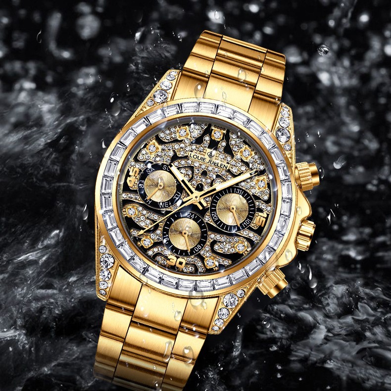 Reloj Automático de Acero Inox - Moonphase Complication Watch reseña y precio