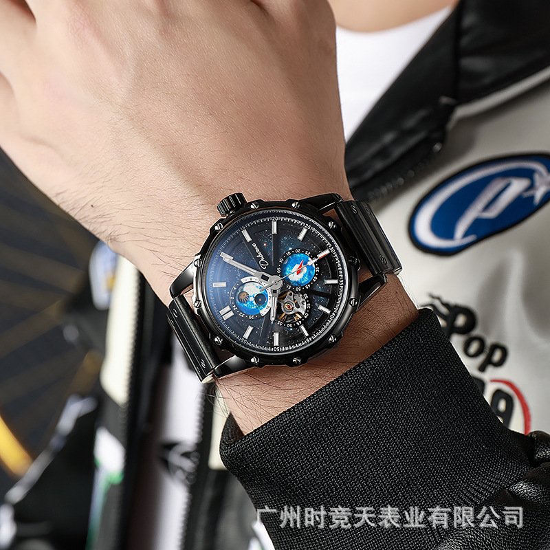 Reloj Automático de Acero Inox - Moonphase Complication Watch reseña y precio