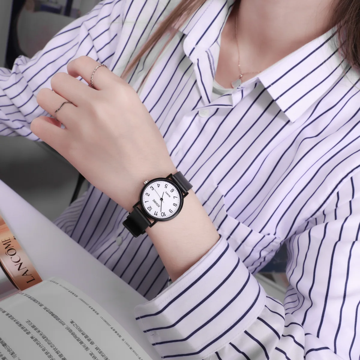 Reloj negro Simple, relojes de - Luxury Watch Lady reseña y precio